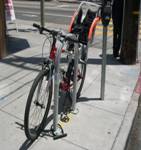 Standard sidwalk bicycle rack